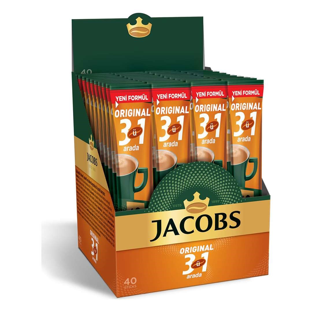 پودر قهوه فوری 3 در 1 جاکوبز بسته 40 عددی Jacobs Gold