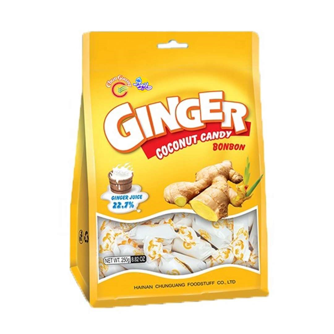 تافی زنجبیلی نارگیلی جینجر 250 گرم Ginger