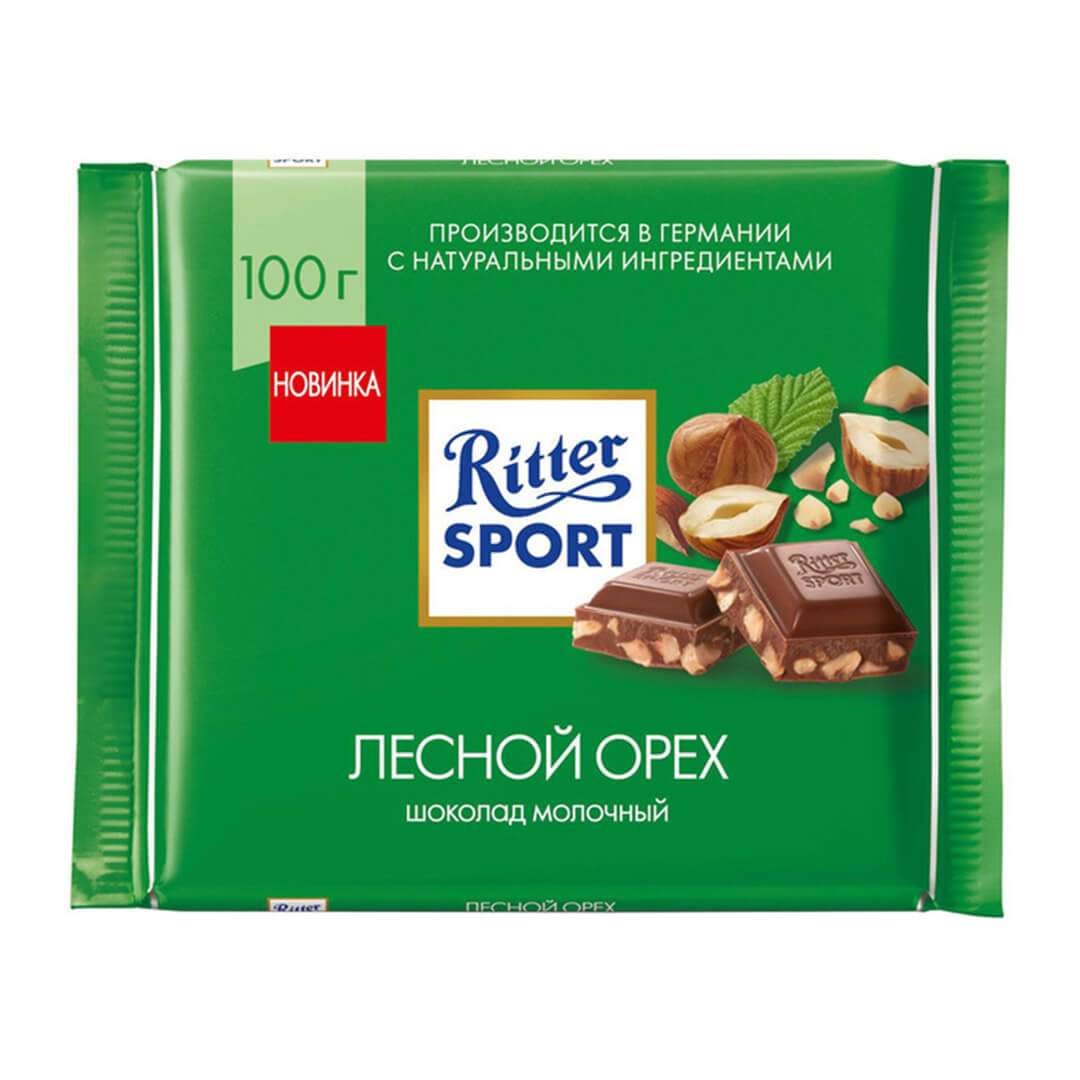 شکلات ریتر اسپرت فندقی 100 گرمی Ritter Sport