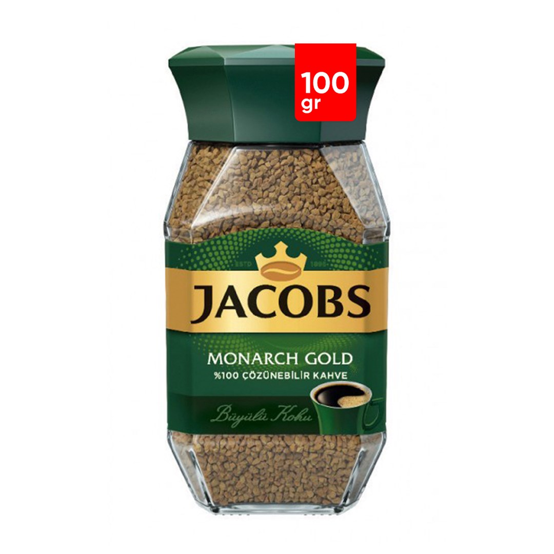 قهوه فوری جاکوبز مدل مونارک گلد 100 گرمی Jacobs Monarch Gold