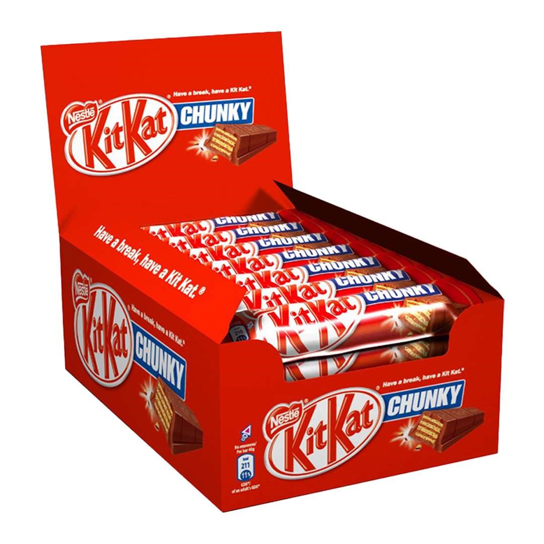 بسته 12 تایی ویفر شکلات کیت کت مدل چانکی Kitkat Chunky