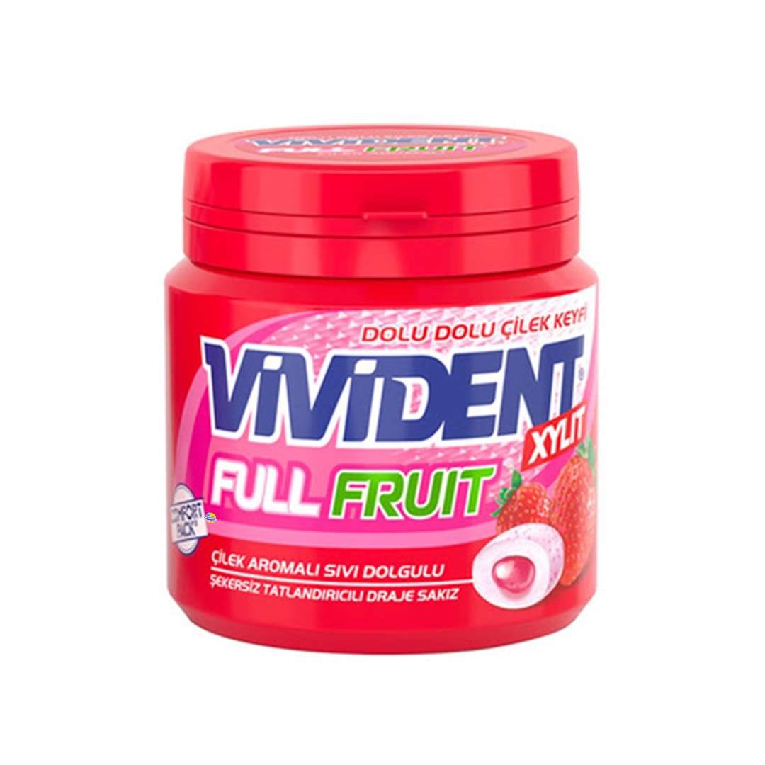 آدامس بدون شکر توت فرنگی ویویدنت 91 گرم Vivident