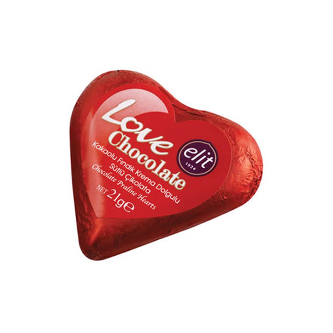 شکلات طرح قلب الیت 21 گرم Elit Chocolate