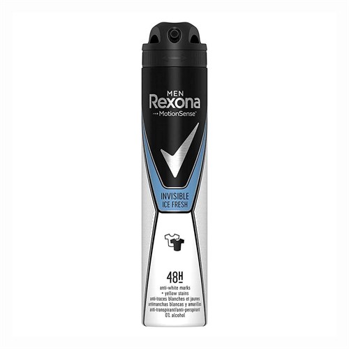 اسپری رکسونا مردانه نامرئی سیاه و سفید Rexona حجم 200 میل