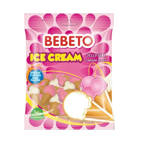 پاستیل ببتو مدل بستنی بسته 120 گرمی Bebeto