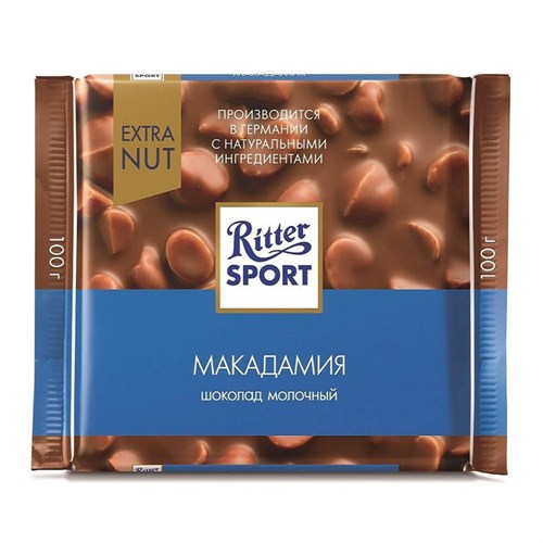 شکلات ریتر اسپرت فندق اکسترا ماکادامیا 100 گرمی Ritter Sport