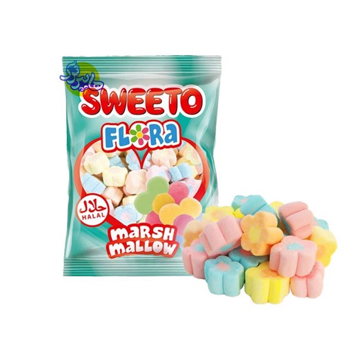 مارشمالو سوییتو مدل گل 25 گرم Sweeto