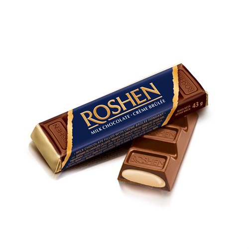 شکلات روشن با مغز کرم شیری 43 گرم Roshen Milk Chocolate