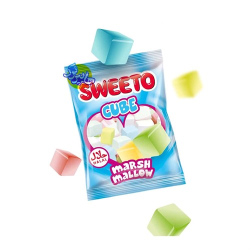 مارشمالو سوییتو مدل مکعبی 25 گرم Sweeto