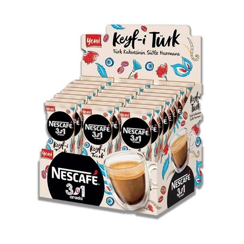 پودر قهوه ترک فوری نسکافه بسته 24 تایی Nescafe Keyfi Turk