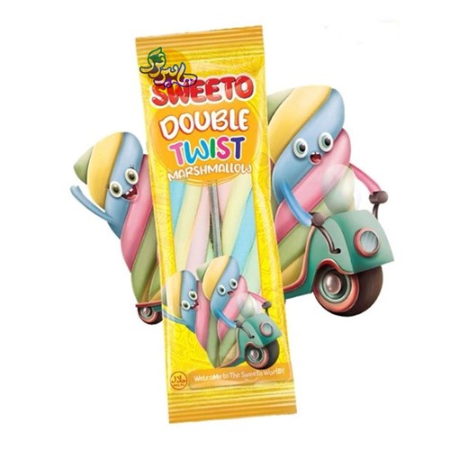مارشمالو سوییتو مدل دابل تویست 23 گرم Sweeto