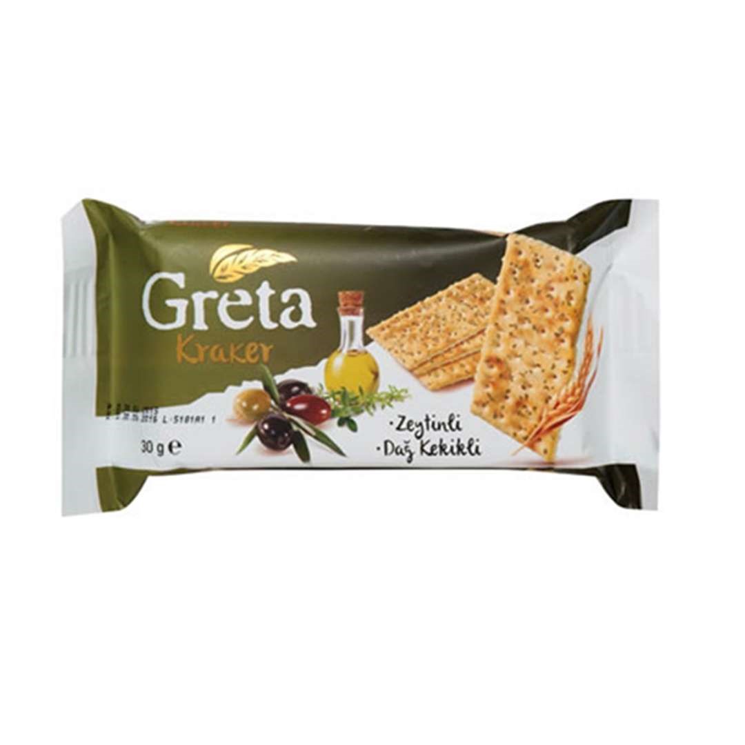 کراکر زیتون و پونه کوهی Greta گرتا 30 گرم