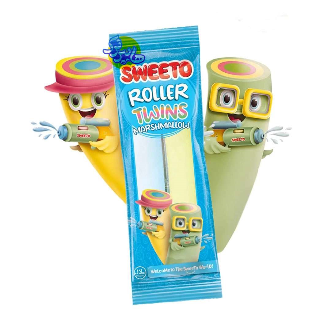 مارشمالو سوییتو مدل رولر تویست 23 گرم Sweeto